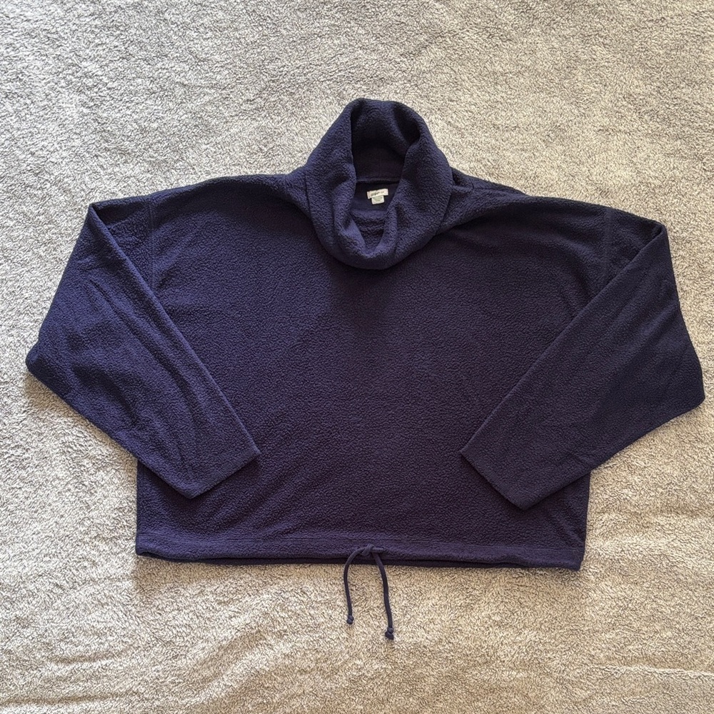 Aerie Navy Sherpa Sweater